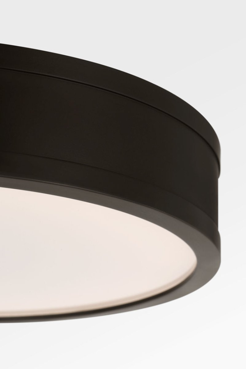 Semi-plafonnier rond Dupont - Nickel poli 12" by Visual Comfort Studio | Luminaires & cie