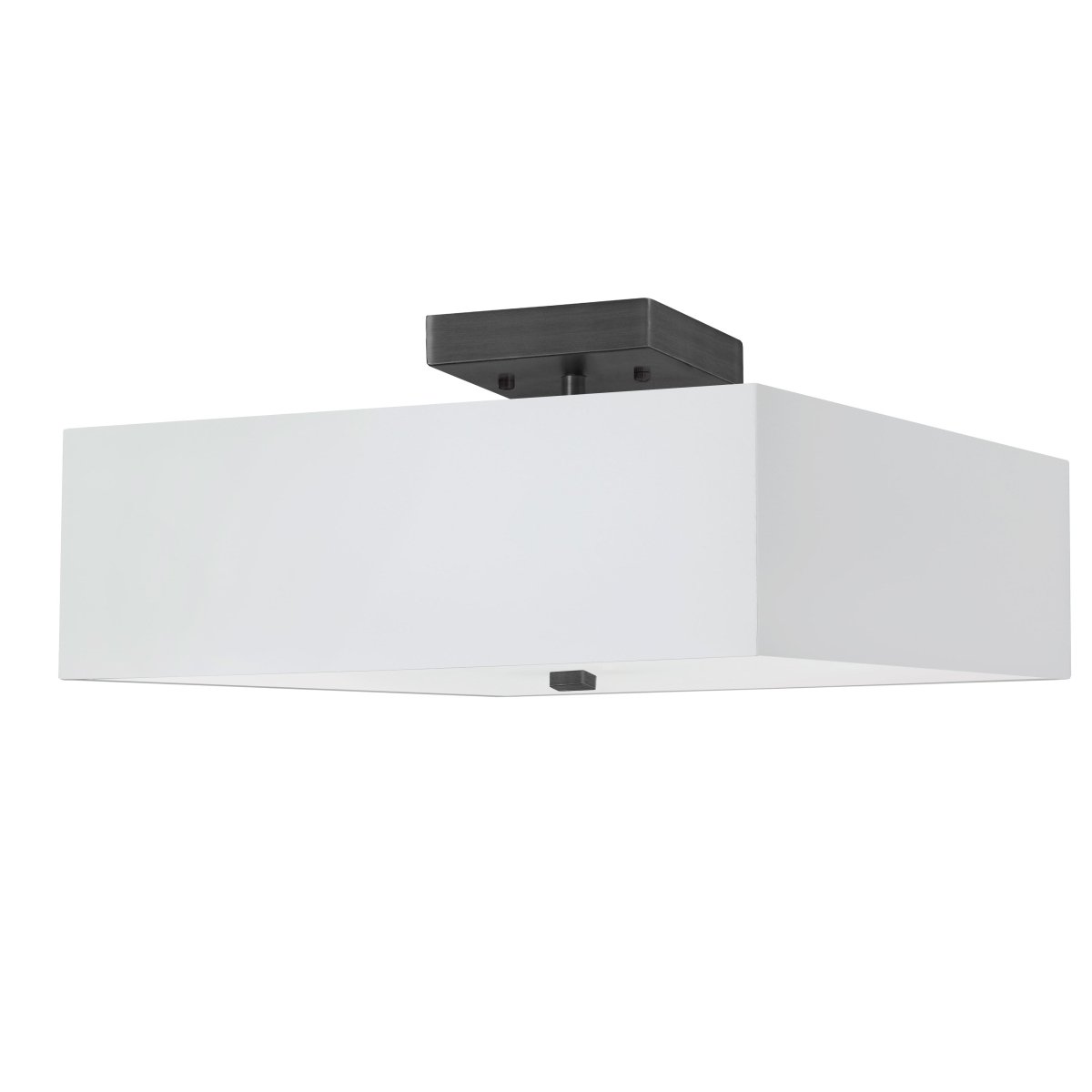 Semi - plafonnier Seren - Noir mat Blanc by Dainolite | Luminaires & cie