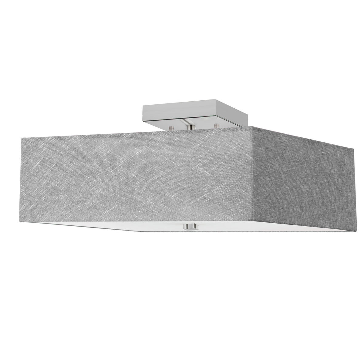 Semi-plafonnier Seren Chrome poli, Gris – Dainolite