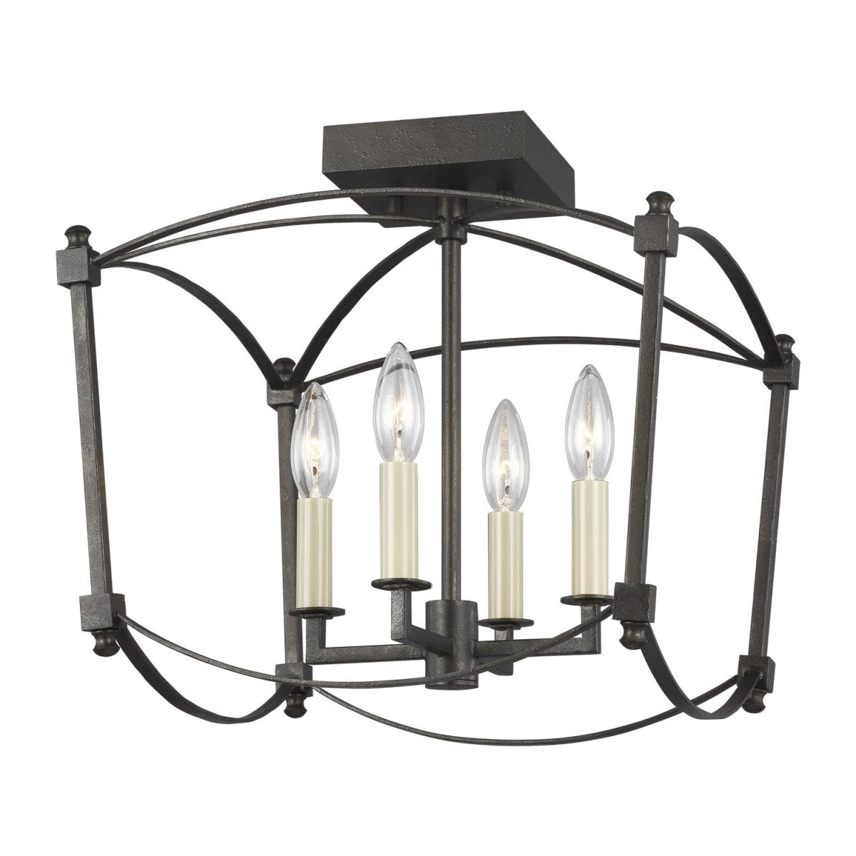 Semi-plafonnier Thayer - Acier Smith by Visual Comfort Studio | Luminaires & cie