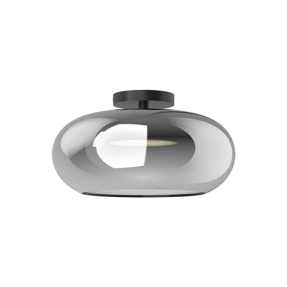 Semi-plafonnier Trinity Noir / Chrome – Kuzco Lighting