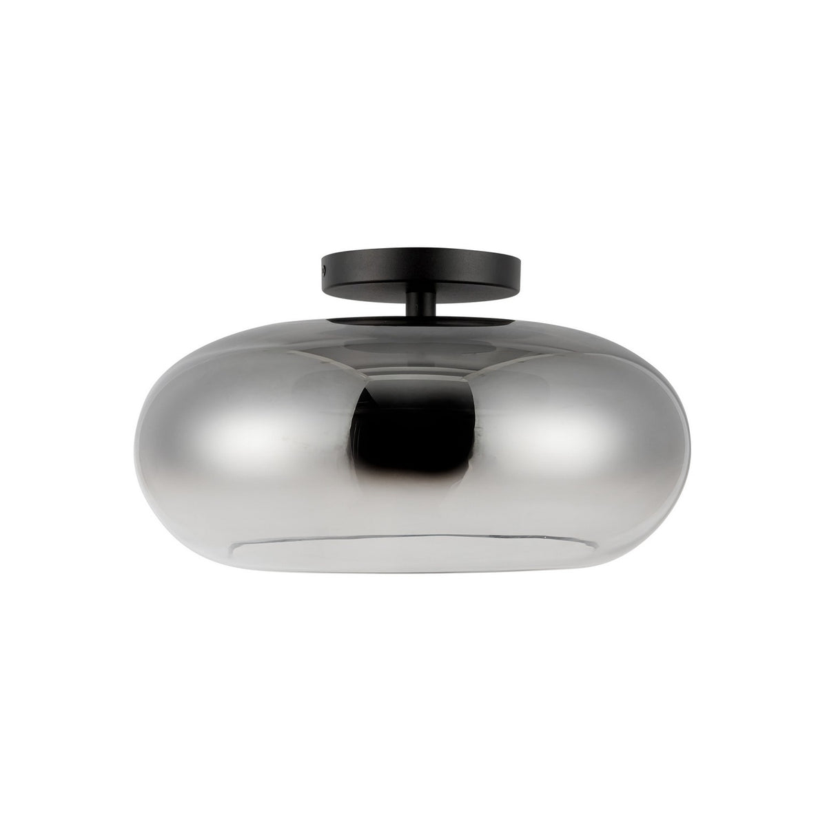 Semi-plafonnier Trinity Noir / Fumé – vue 3