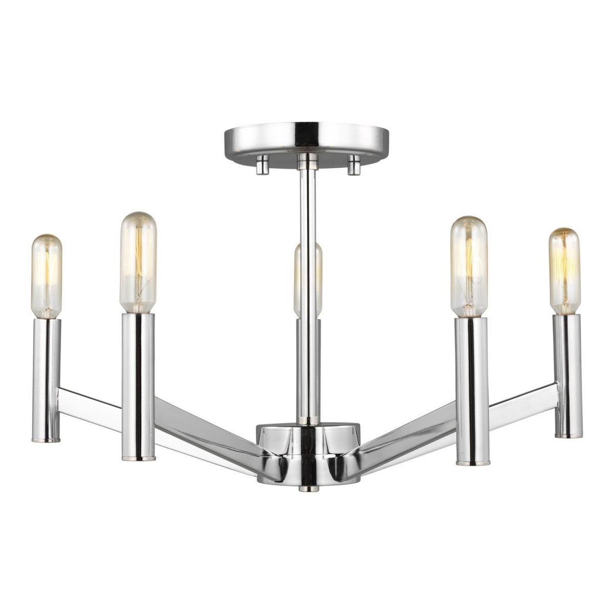 Semi-plafonnier Vector - Chrome by Visual Comfort Studio | Luminaires & cie