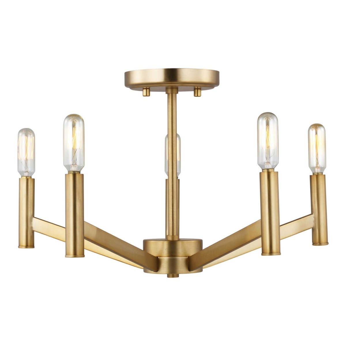Semi-plafonnier Vector - Laiton satiné by Visual Comfort Studio | Luminaires & cie