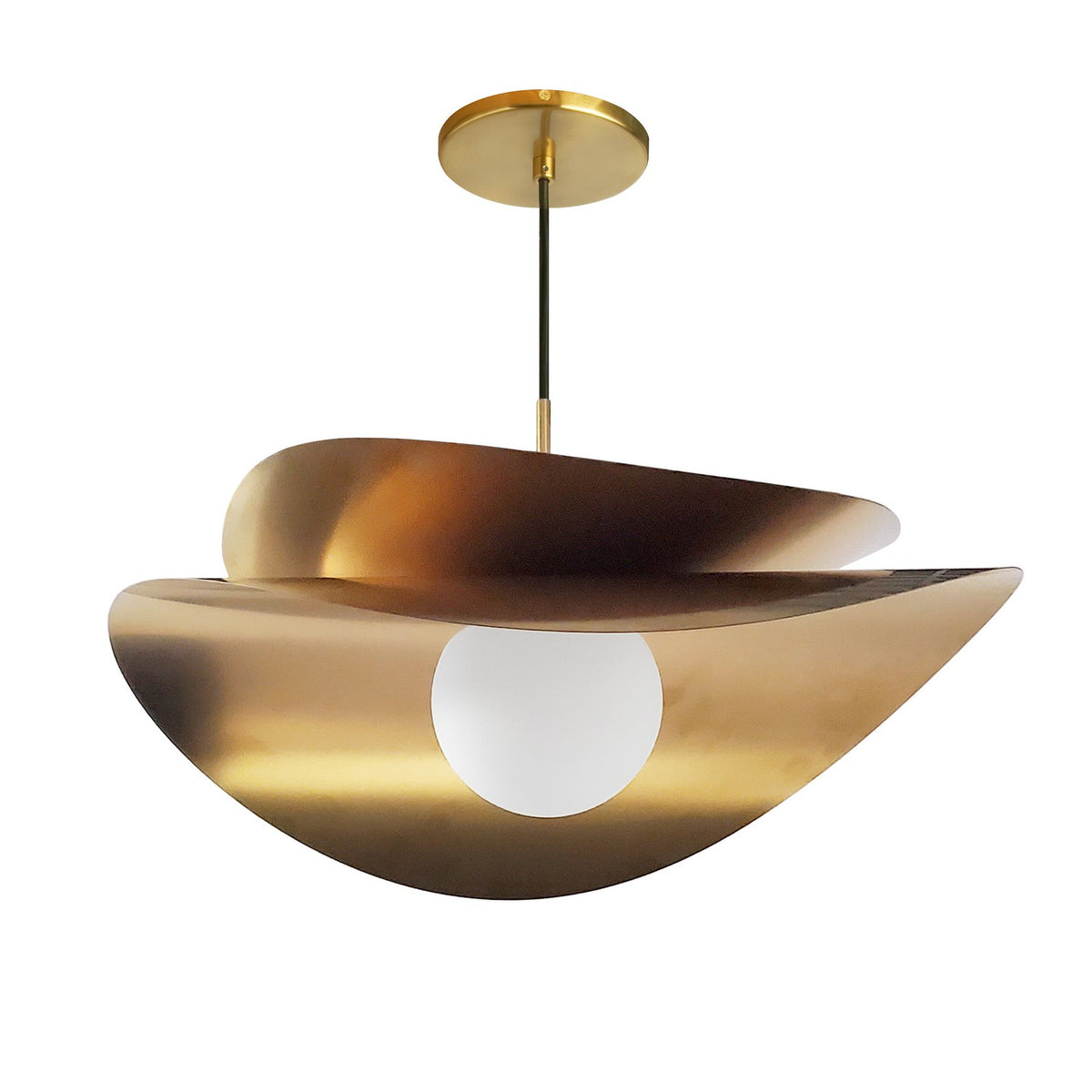Suspension 2-étages Paven Laiton vieilli, 20" – Dainolite
