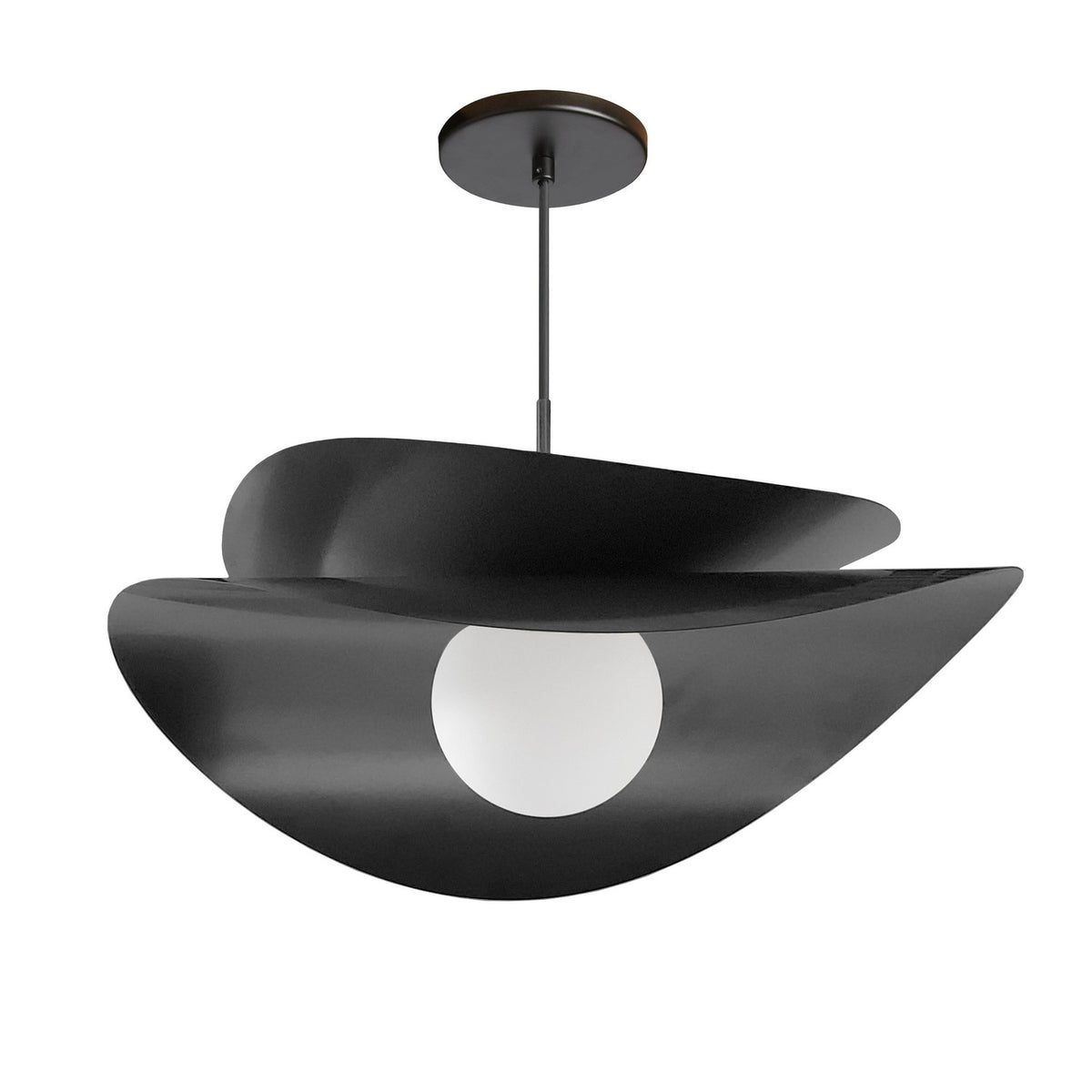 Suspension 2-étages Paven Noir mat, 20" – Dainolite