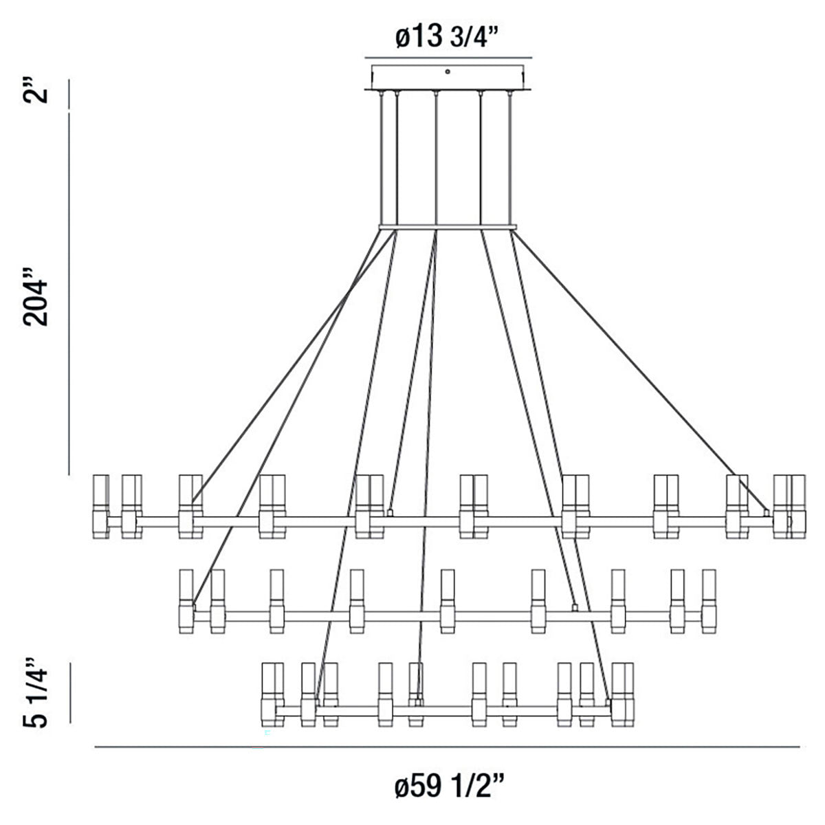 Suspension 3-étages Albany – vue 5