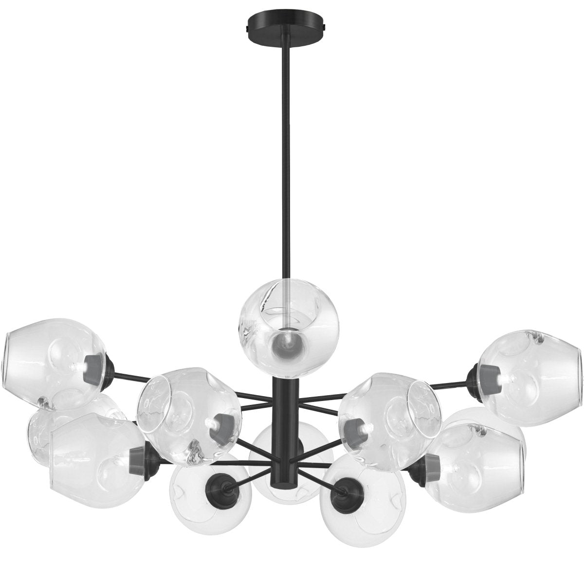 Suspension Abii - Noir Clair 33" by Dainolite | Luminaires & cie