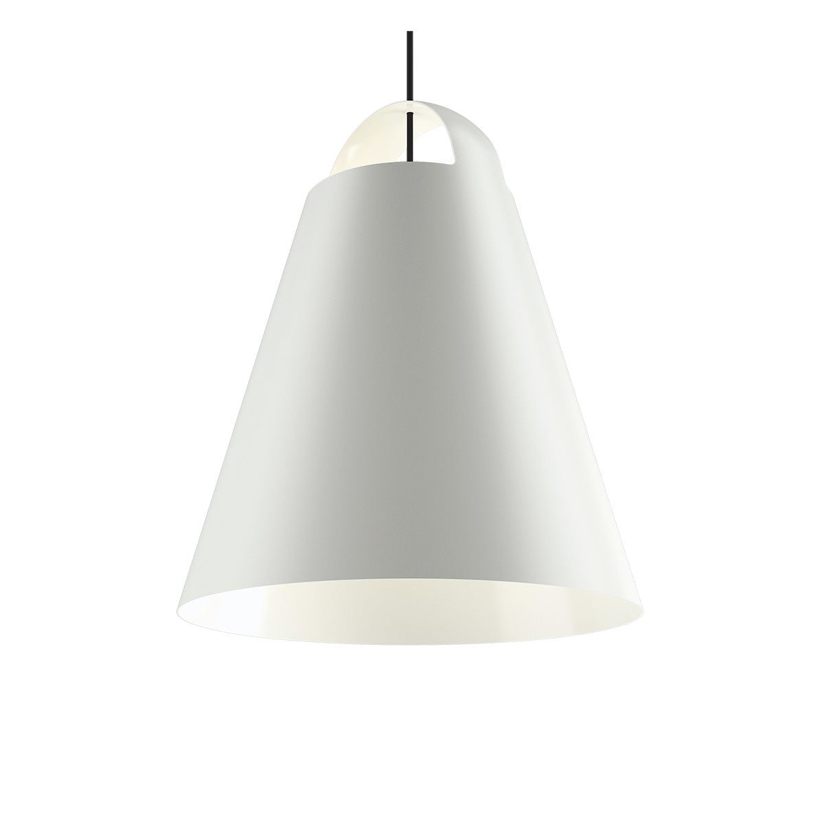 Suspension Above - Blanc 15.7" 44W DEL Dim2Warm (3000°K - 1800°K) by Louis Poulsen | Luminaires & cie