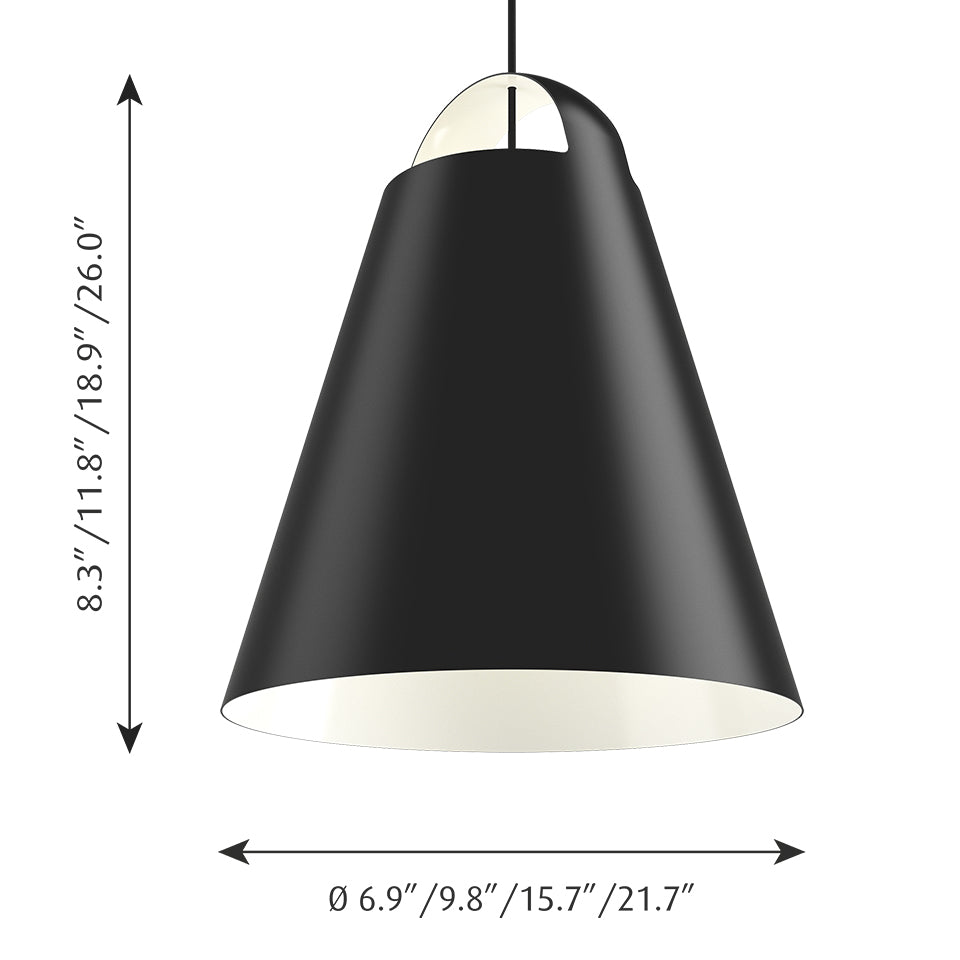 Suspension Above - Blanc 15.7" 44W DEL Dim2Warm (3000°K - 1800°K) by Louis Poulsen | Luminaires & cie