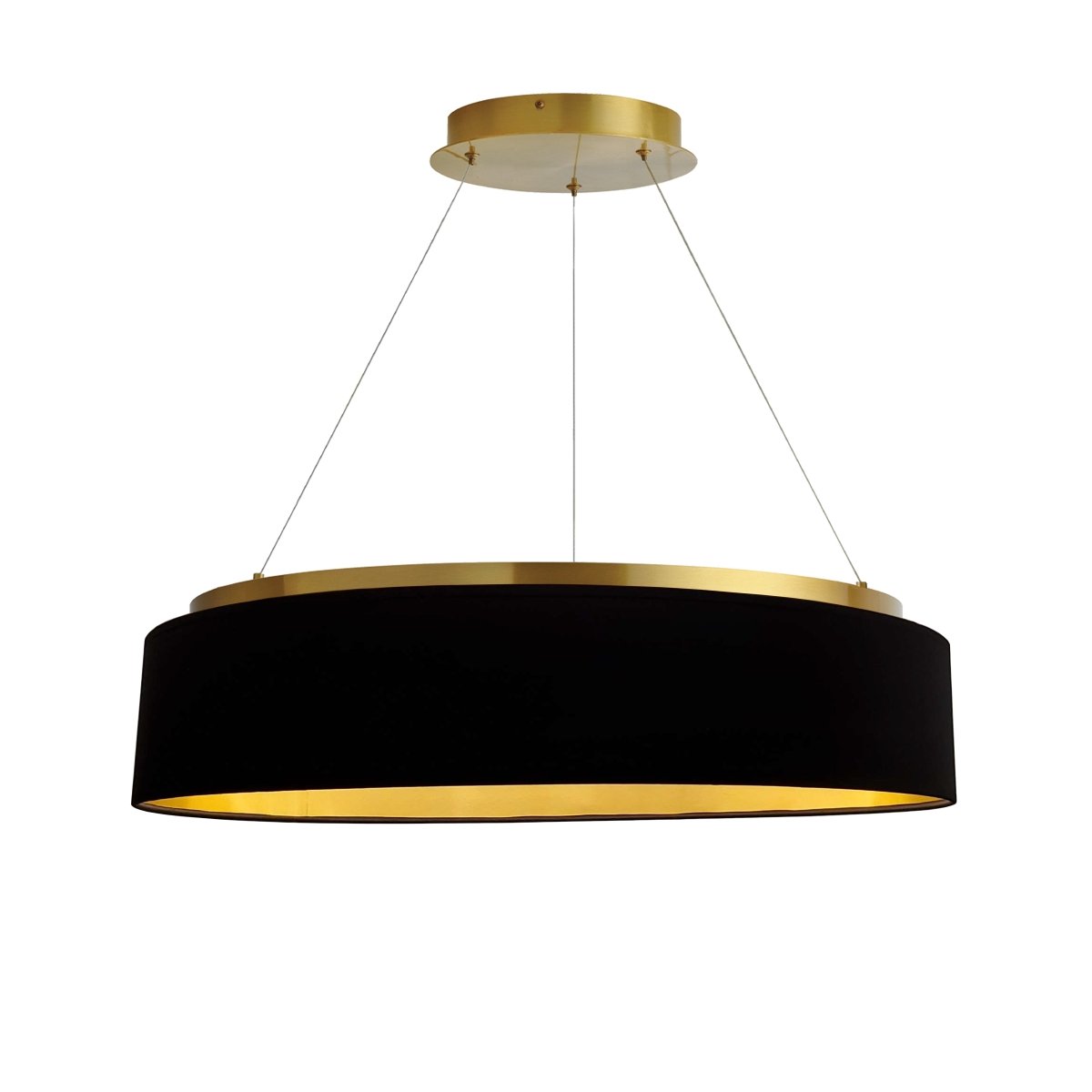 Suspension AJ Circulo - Laiton vieilli Noir et or by Dainolite | Luminaires & cie