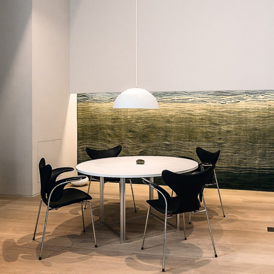 Suspension AJ - 19.7" 3000K (Blanc Doux) Blanc by Louis Poulsen | Luminaires & cie