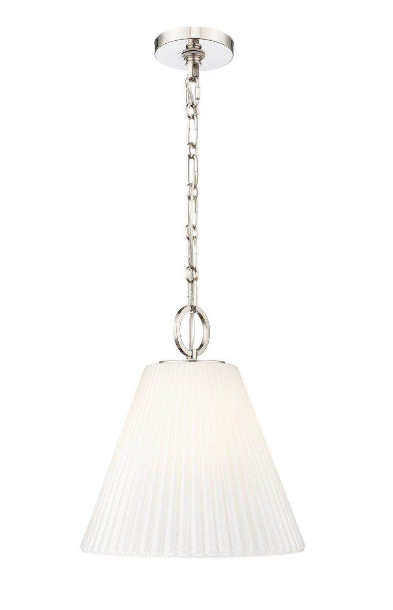 Suspension Alaric - Nickel poli 14" by Z-Lite | Luminaires & cie