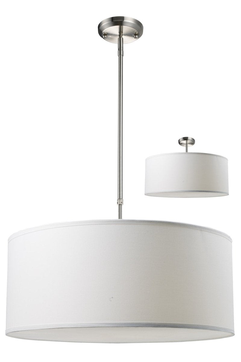 Suspension Albion - Lin blanc 24" by Z-Lite | Luminaires & cie