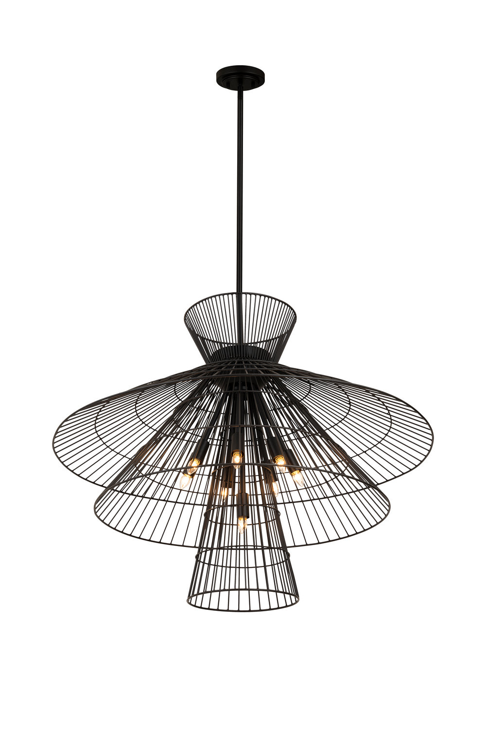 Suspension Alito Noir mat, 35" – vue 3