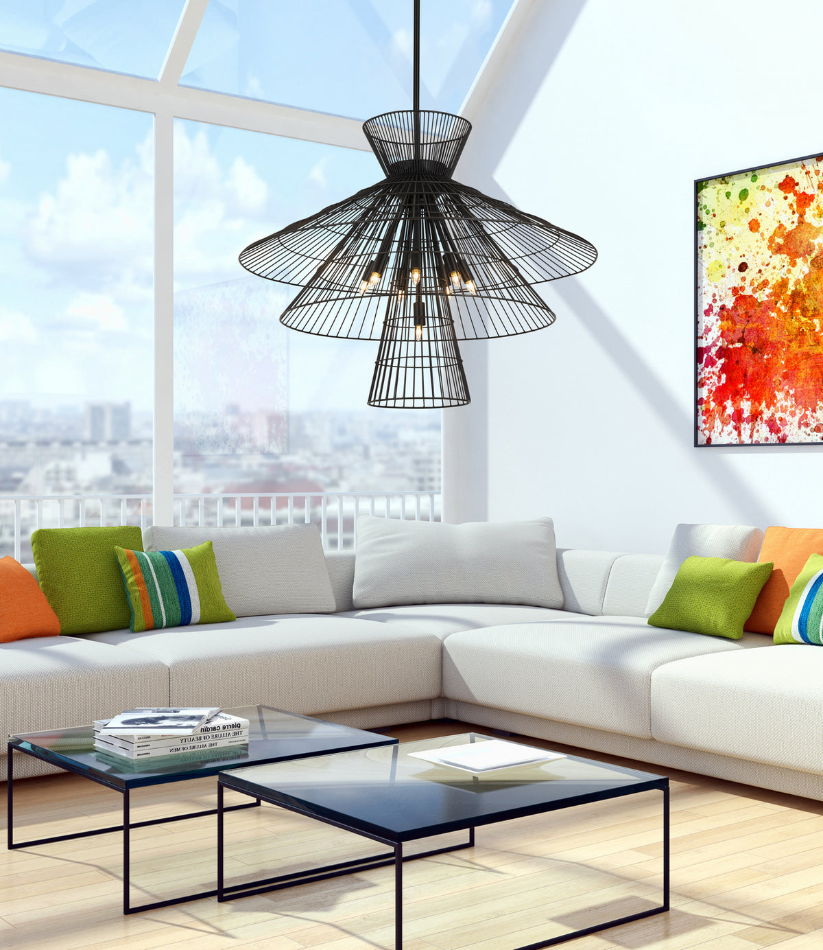 Suspension Alito Noir mat, 35" – vue 7