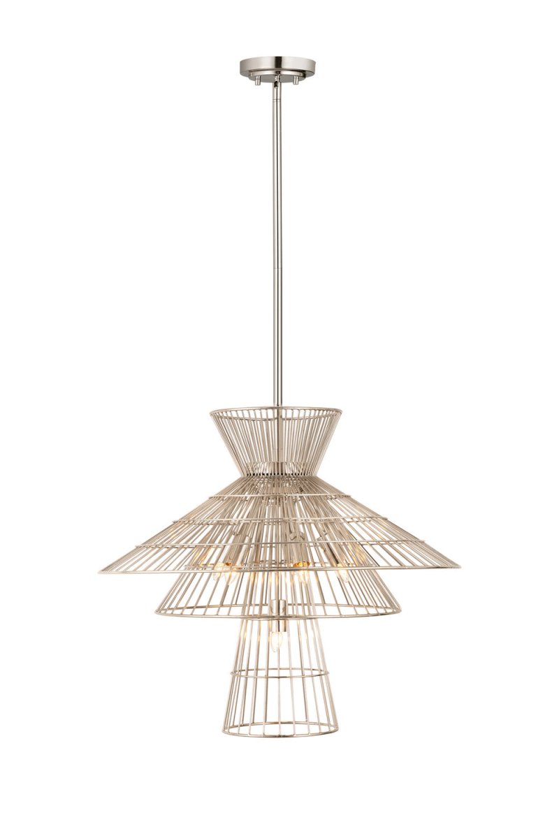 Suspension Alito - Nickel poli 25" by Z-Lite | Luminaires & cie