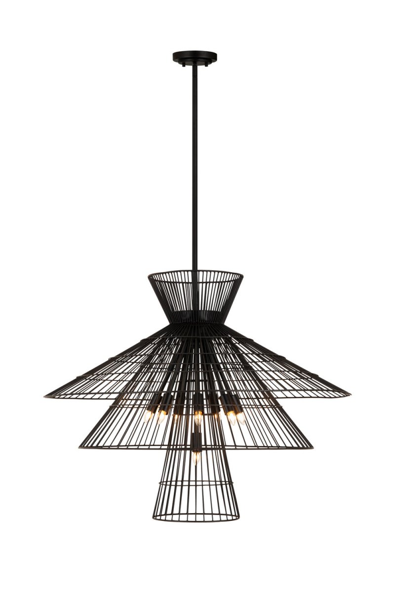 Suspension Alito - Noir mat 35" by Z-Lite | Luminaires & cie