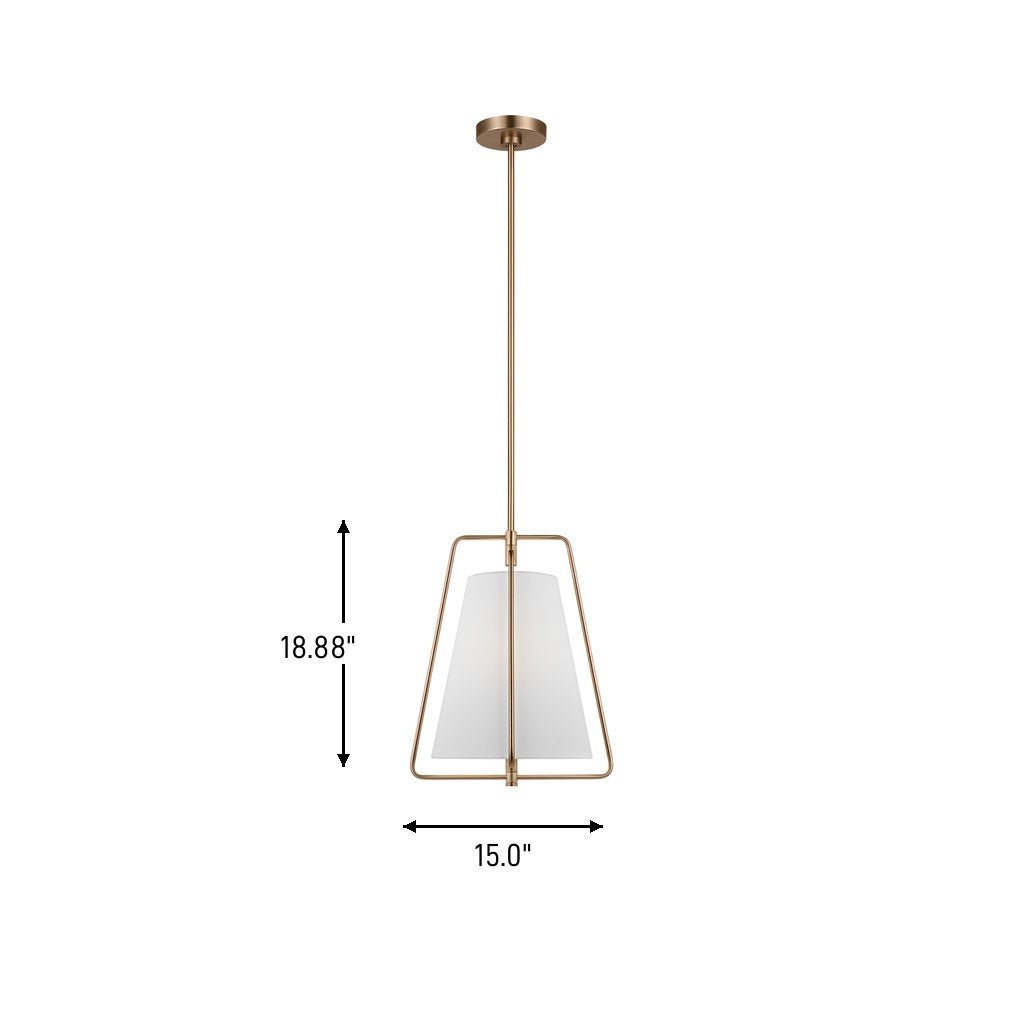 Suspension Allis - Nickel brossé by Visual Comfort Studio | Luminaires & cie