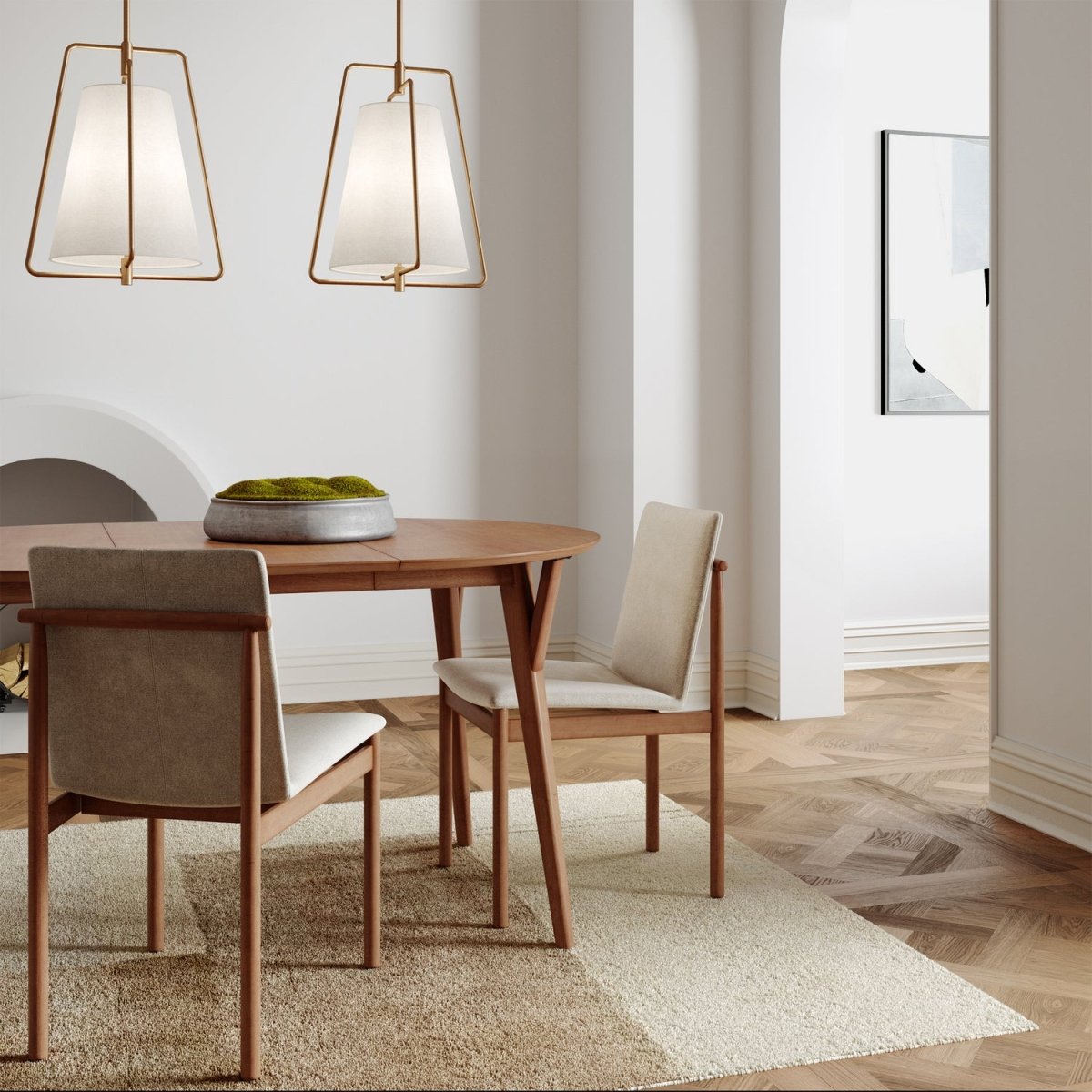 Suspension Allis - Nickel brossé by Visual Comfort Studio | Luminaires & cie