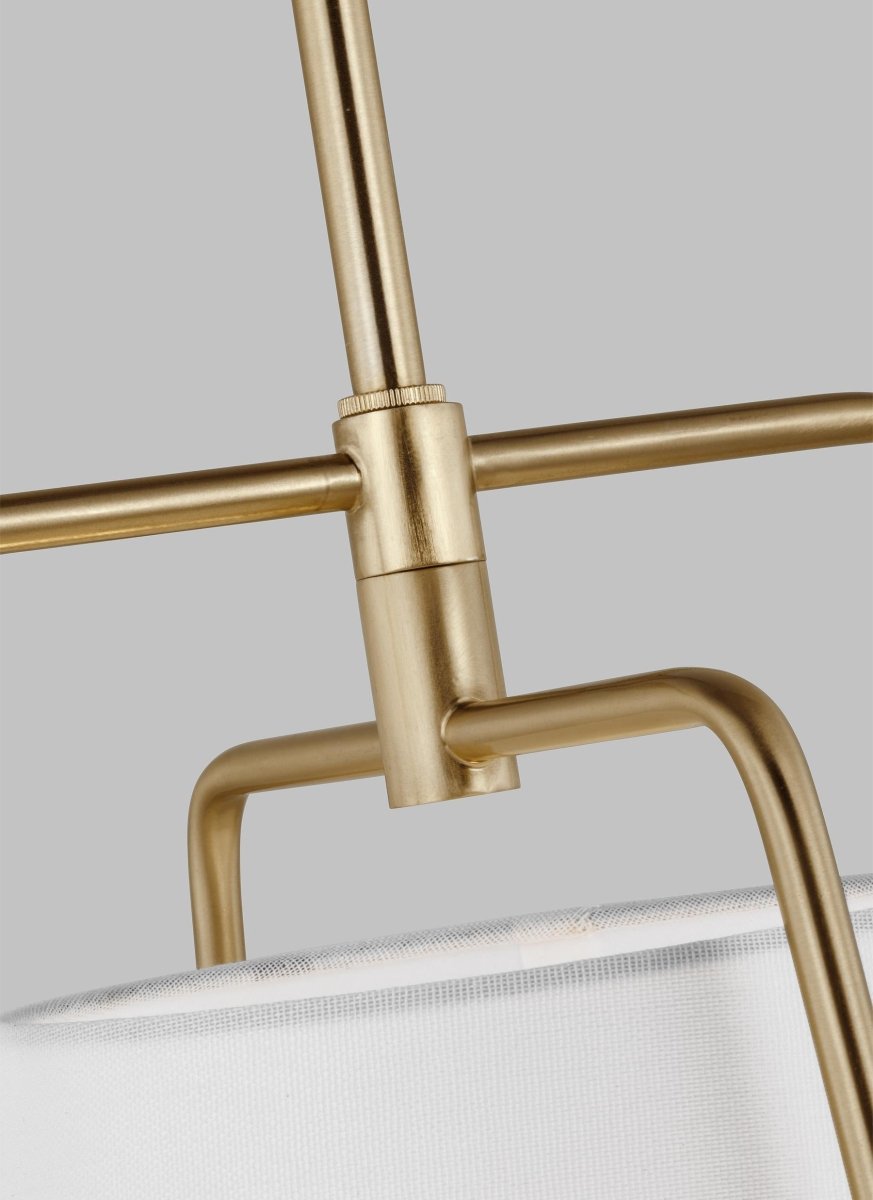 Suspension Allis - Laiton satiné Ampoules DEL incluses by Visual Comfort Studio | Luminaires & cie