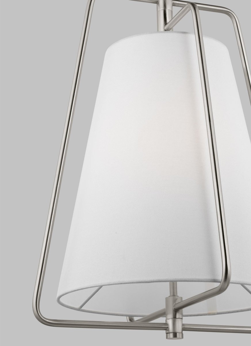 Suspension Allis - Nickel brossé Ampoules DEL incluses by Visual Comfort Studio | Luminaires & cie