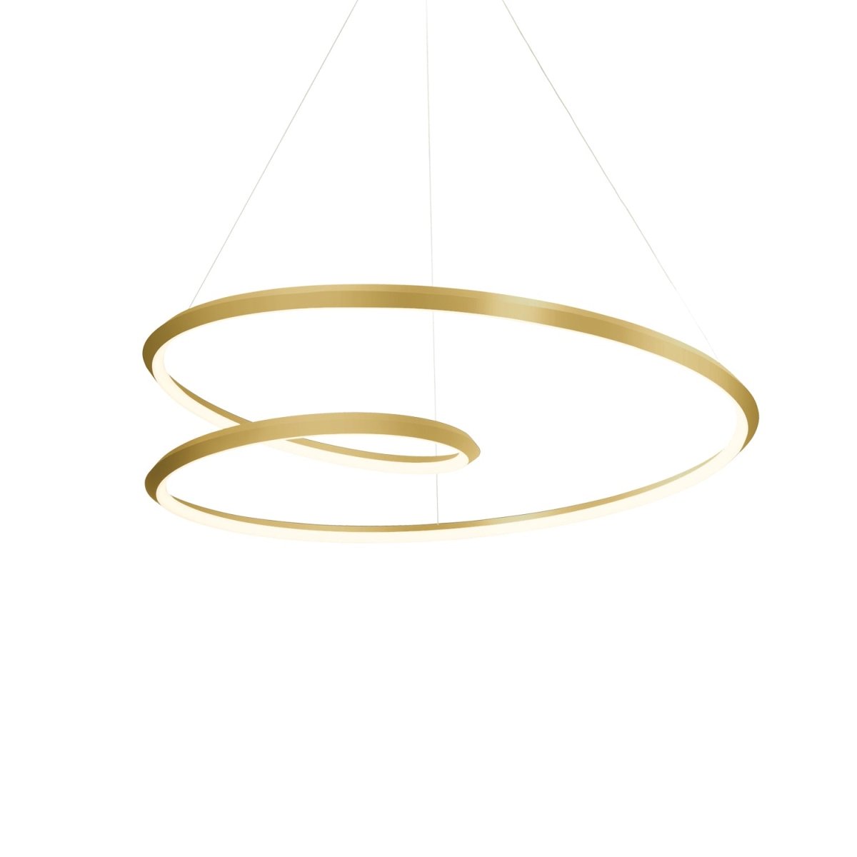 Suspension Ampersand - Or brossé 31 1/2" by Kuzco Lighting | Luminaires & cie