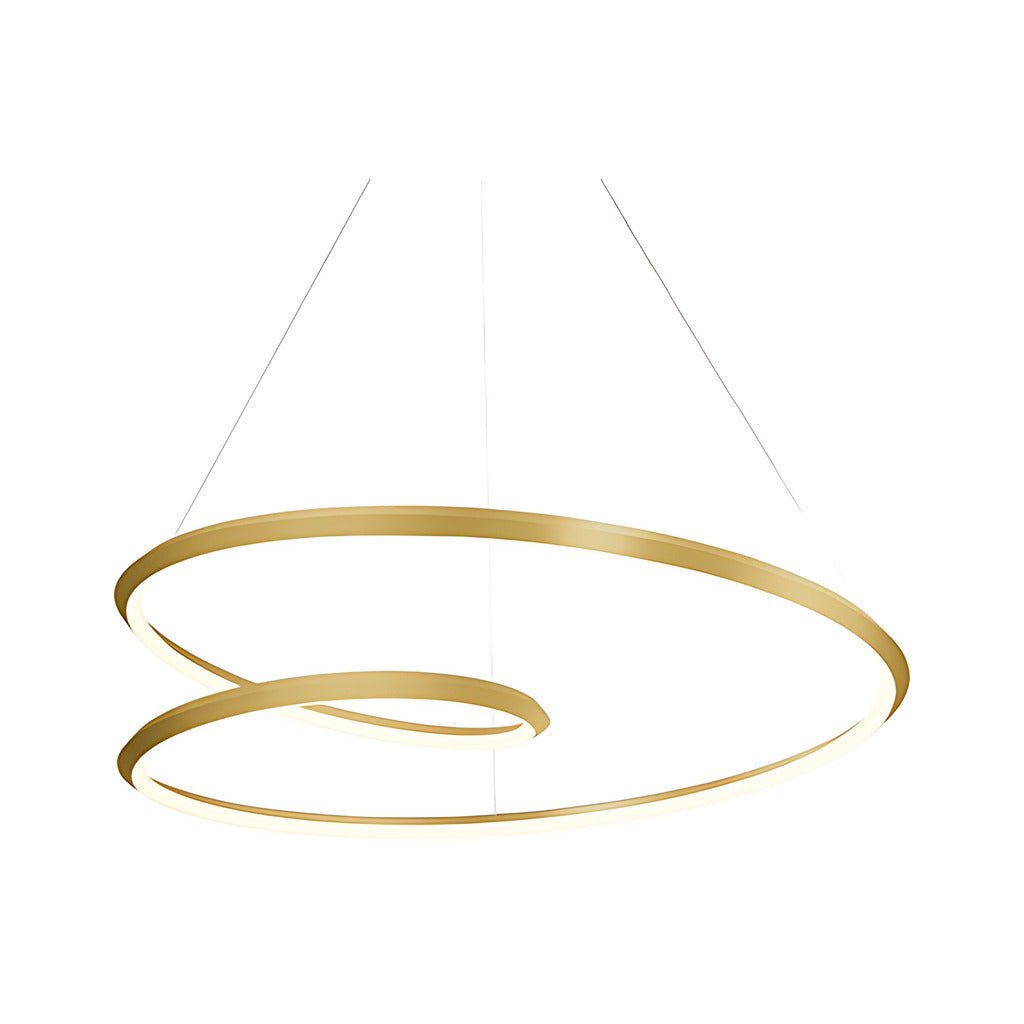 Suspension Ampersand - Or brossé 39 3/8" by Kuzco Lighting | Luminaires & cie