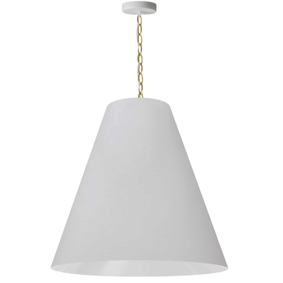 Suspension Anaya 26", Blanc / Laiton vieilli – Dainolite