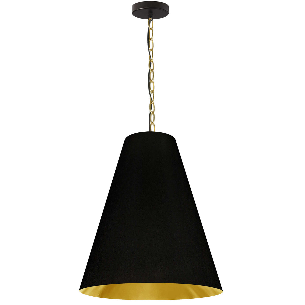 Suspension Anaya 20", Noir / Laiton vieilli – Dainolite