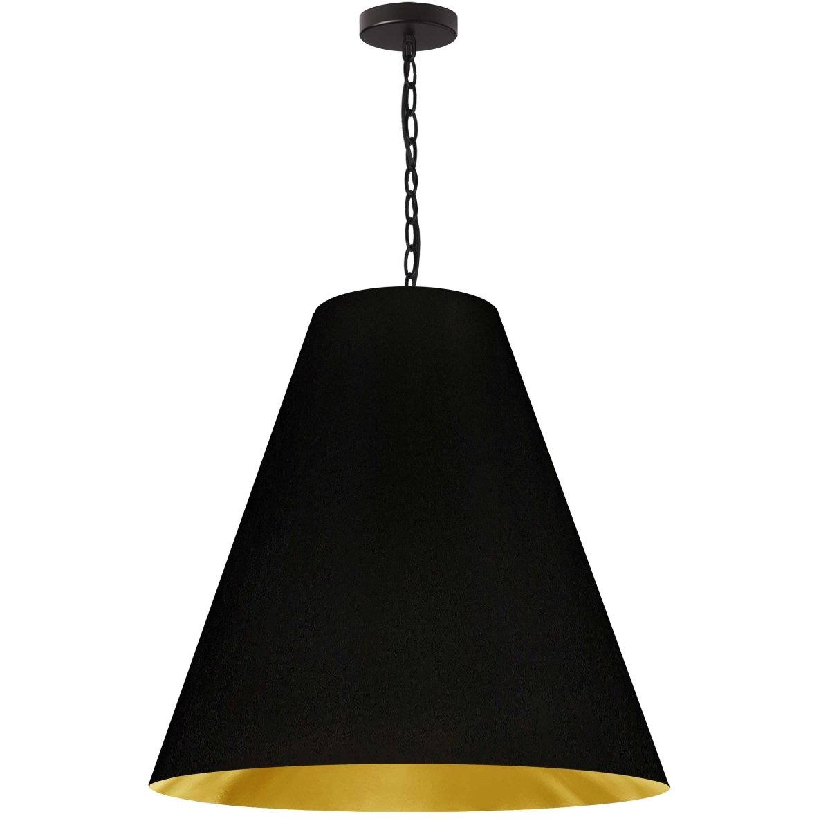 Suspension Anaya - Noir mat Noir 26" by Dainolite | Luminaires & cie
