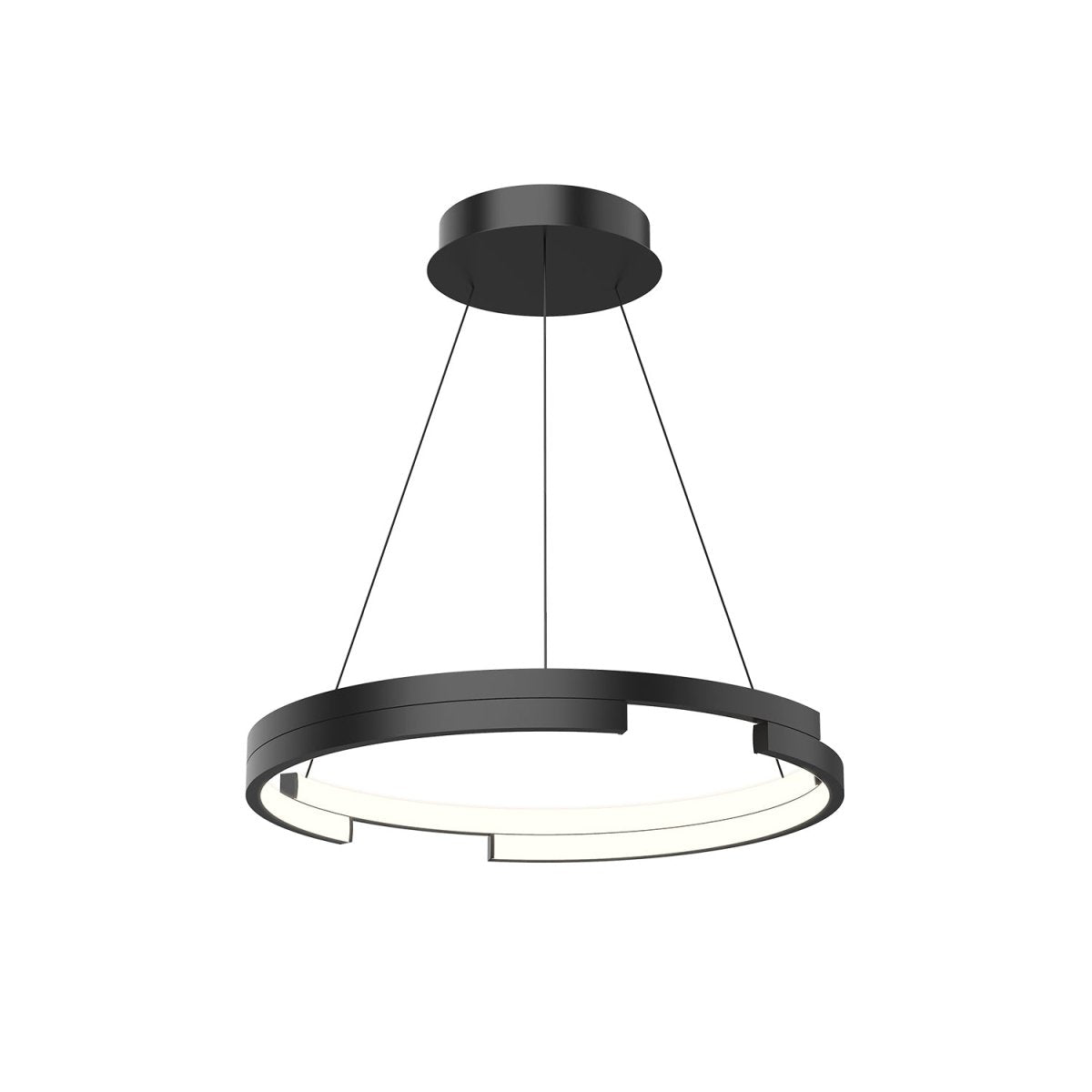 Suspension Anello Minor - Noir 19" by Kuzco Lighting | Luminaires & cie