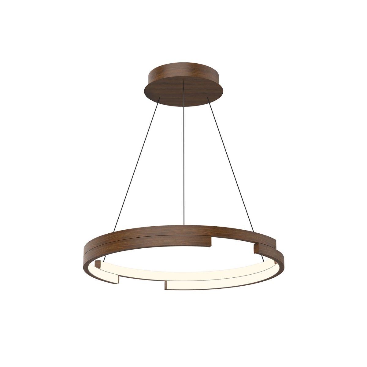 Suspension Anello Minor - Noyer 19" by Kuzco Lighting | Luminaires & cie