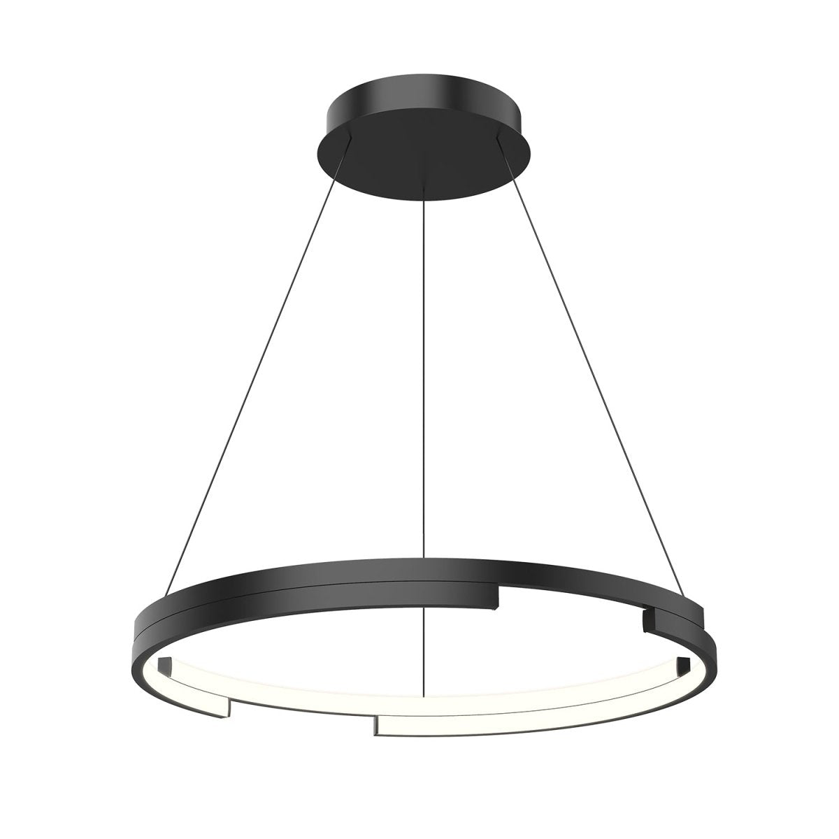 Suspension Anello Minor - Noir 24" by Kuzco Lighting | Luminaires & cie