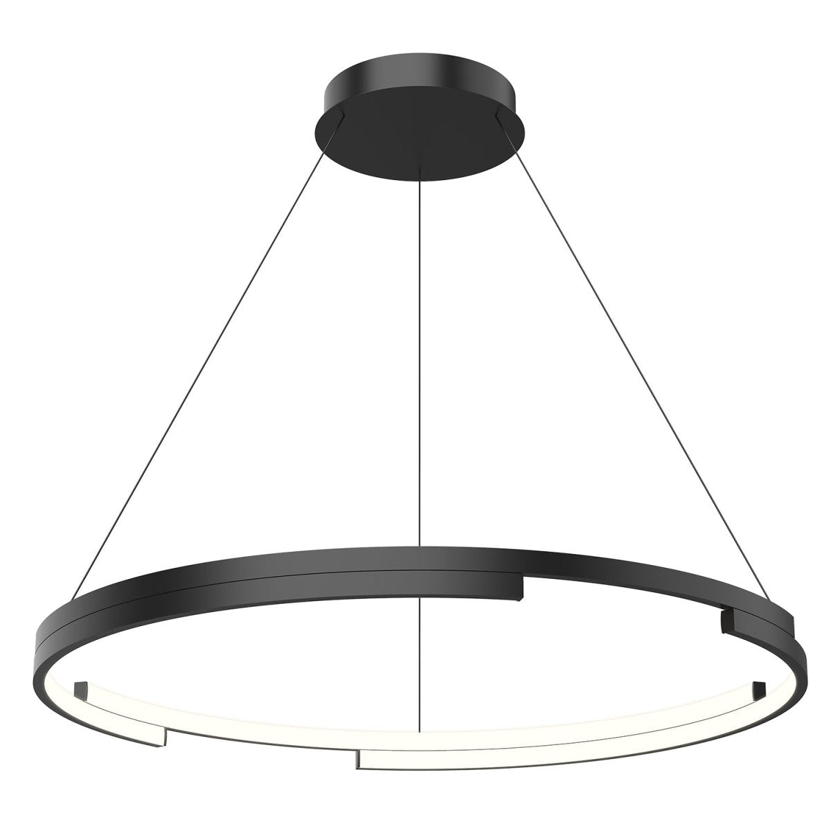 Suspension Anello Minor - Noir 32" by Kuzco Lighting | Luminaires & cie