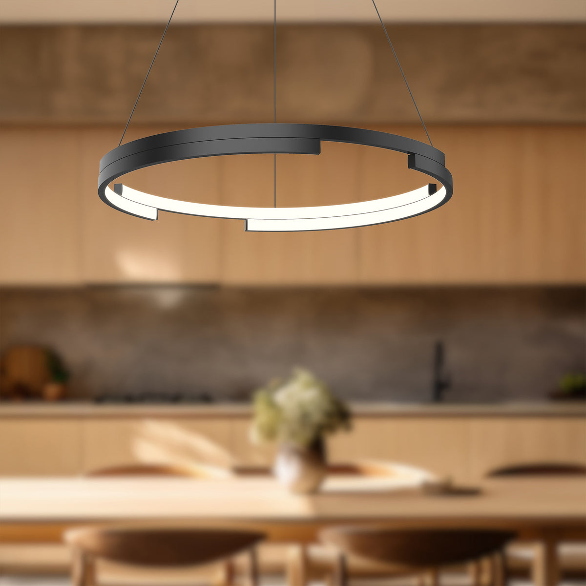Suspension Anello Minor Noir, 24" – vue 2