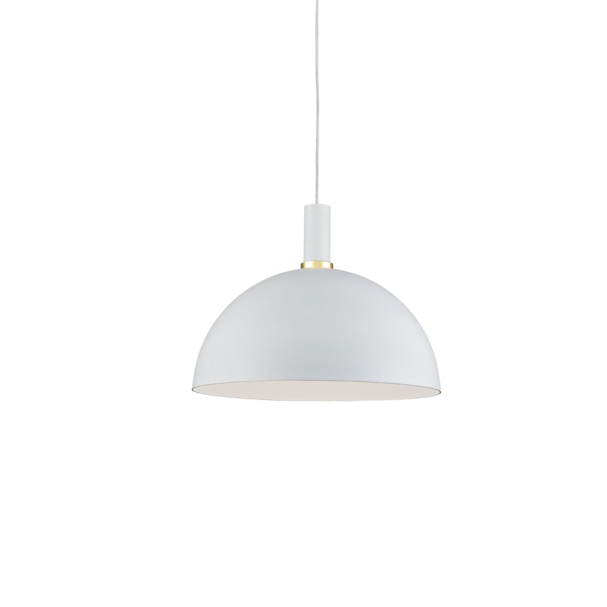 Suspension Archibald - Blanc avec des détails d'or 15 3/4" by Kuzco Lighting | Luminaires & cie
