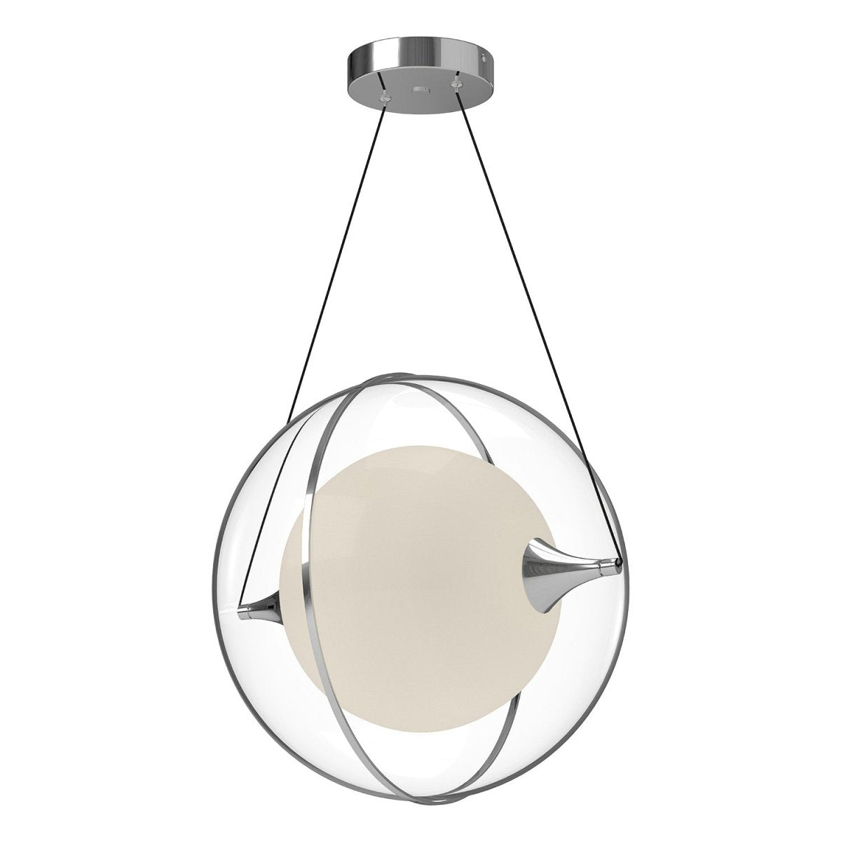 Suspension Aries - Chrome 16" by Kuzco Lighting | Luminaires & cie