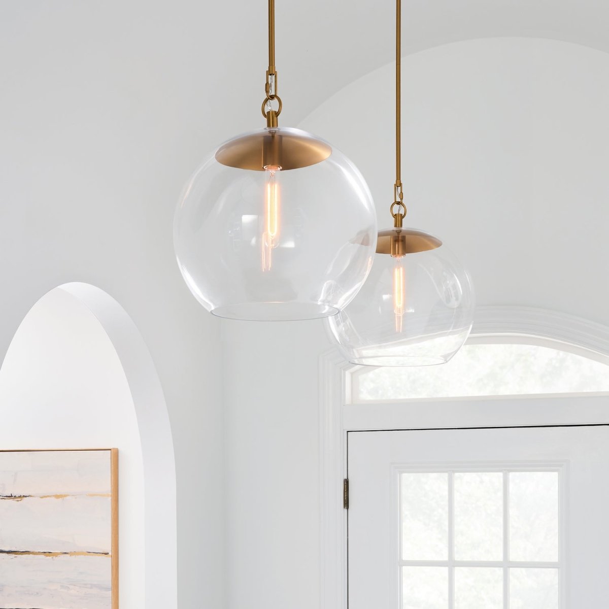 Suspension Atlantic - Nickel poli 16" by Visual Comfort Studio | Luminaires & cie