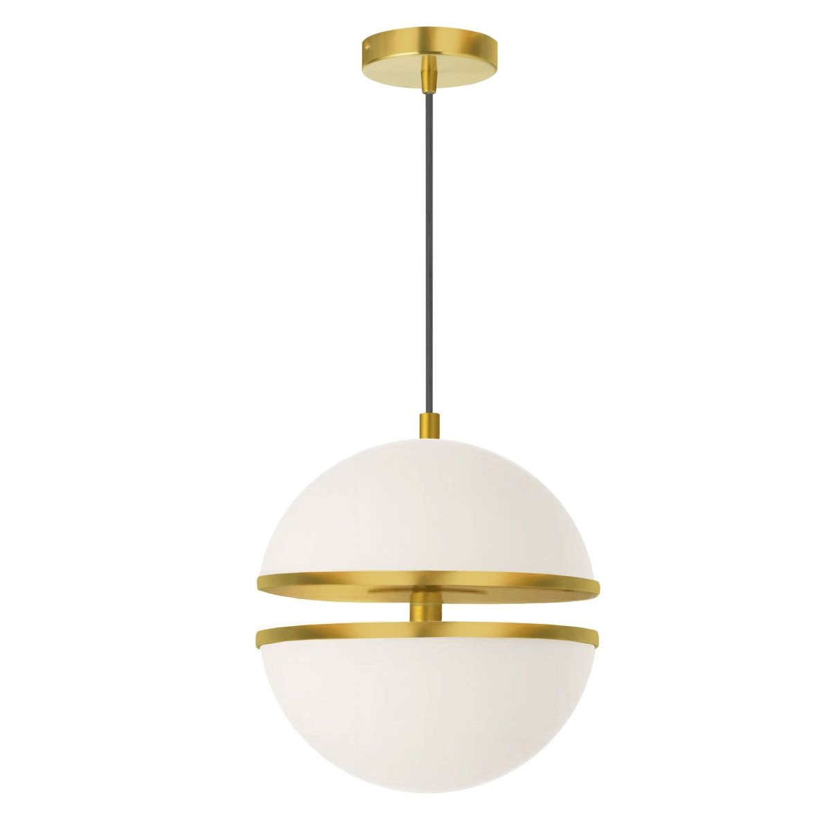 Suspension Atomic - Laiton vieilli by Dainolite | Luminaires & cie