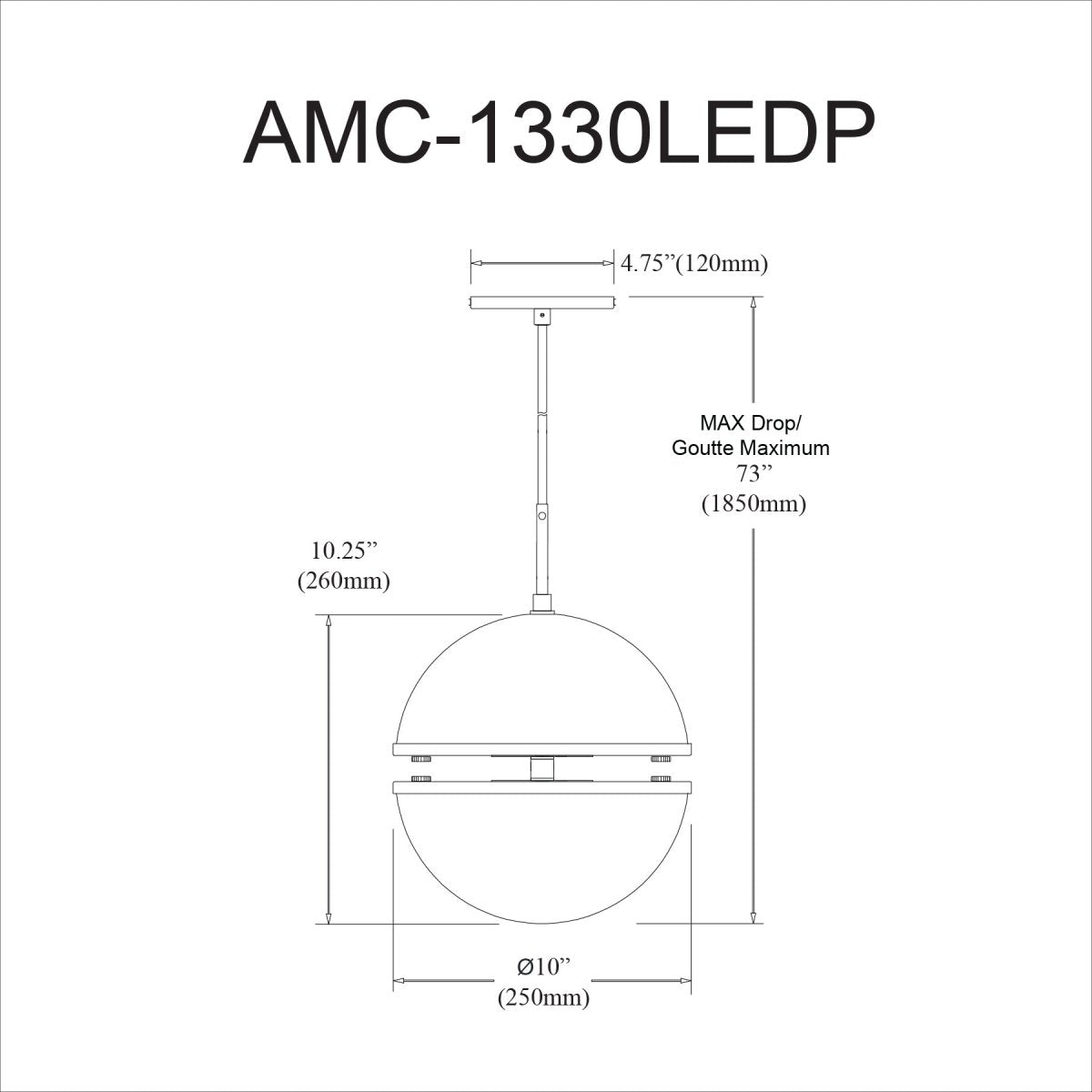 Suspension Atomic - Laiton vieilli by Dainolite | Luminaires & cie