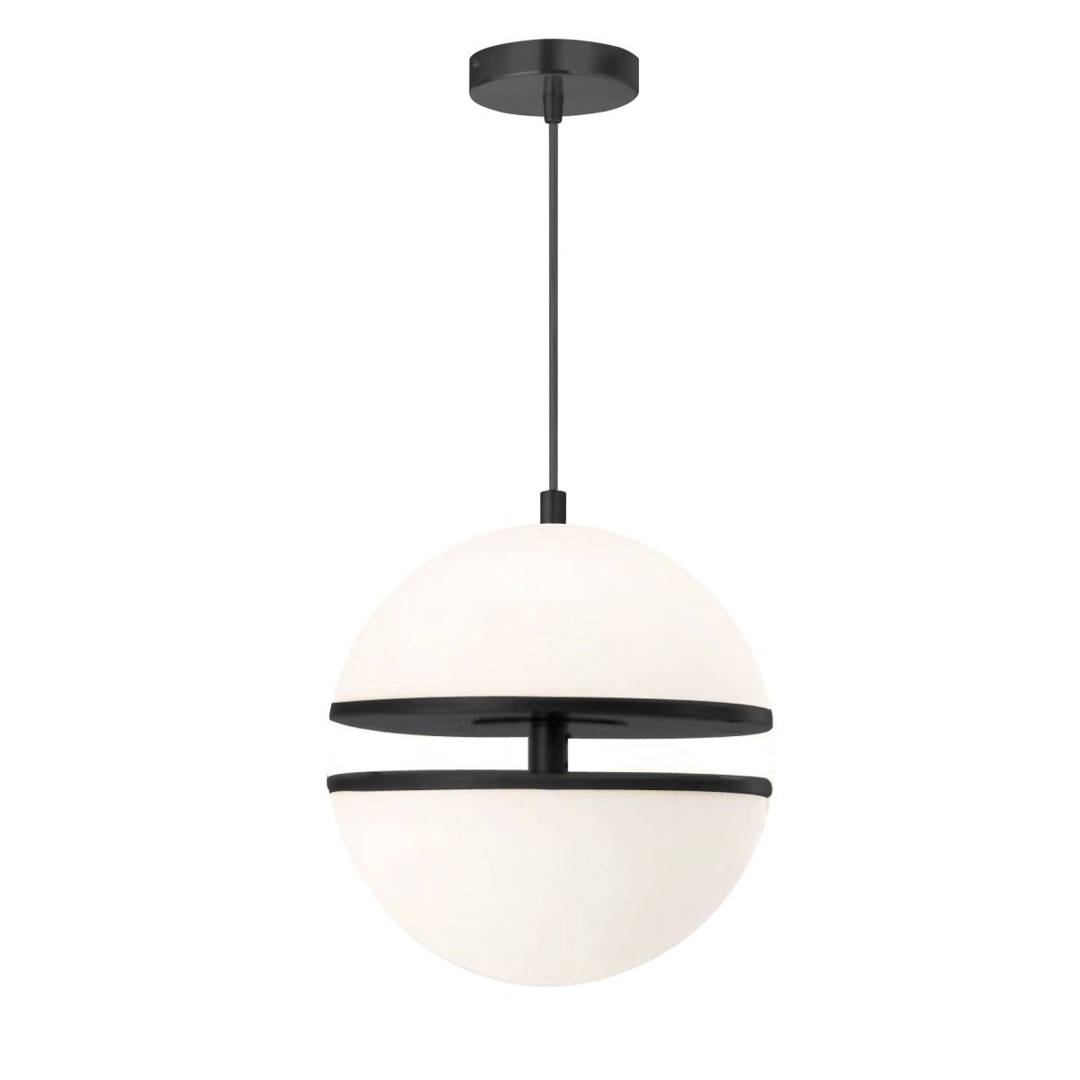 Suspension Atomic - Noir mat by Dainolite | Luminaires & cie