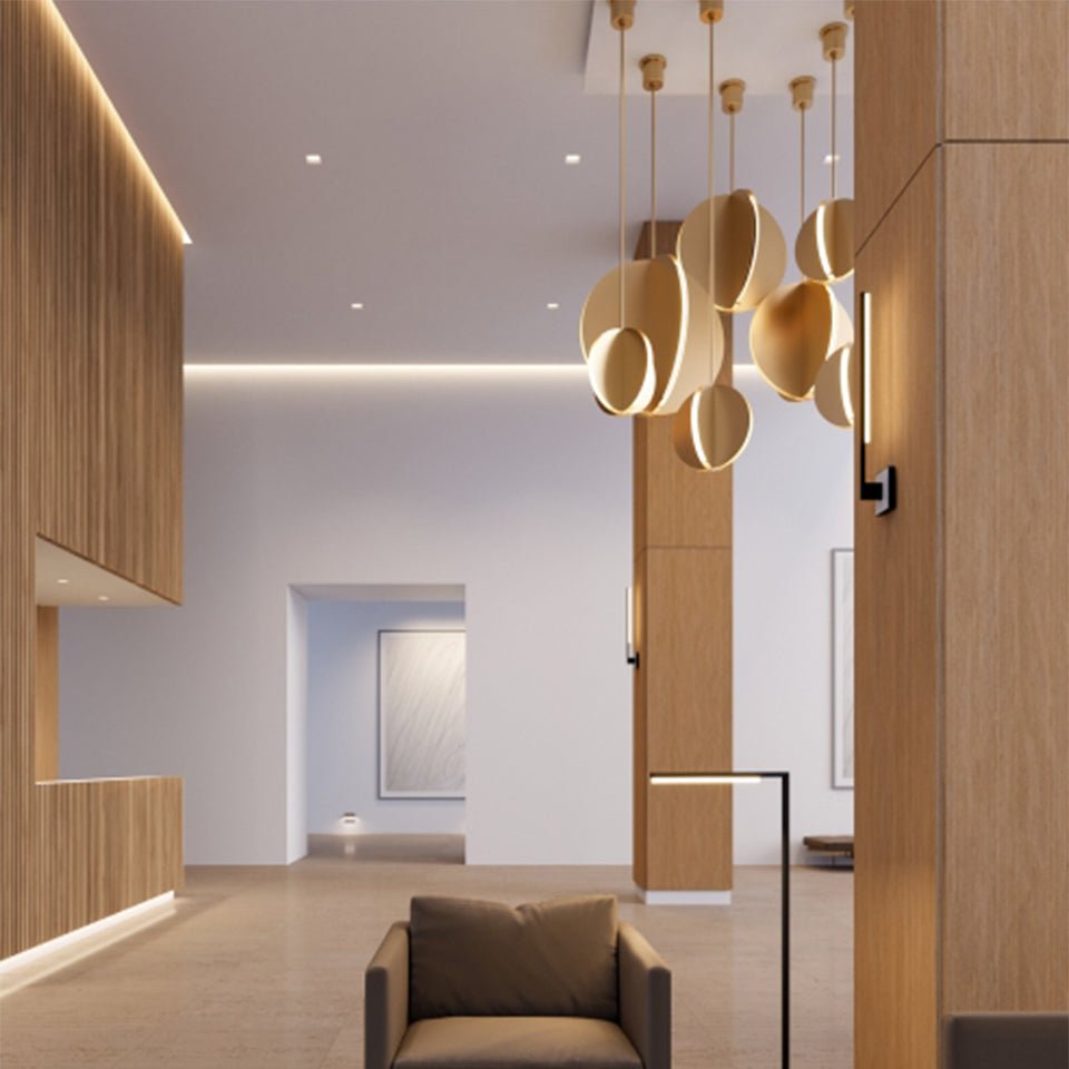 Suspension Bau - Laiton naturel 36" by Tech Lighting | Luminaires & cie