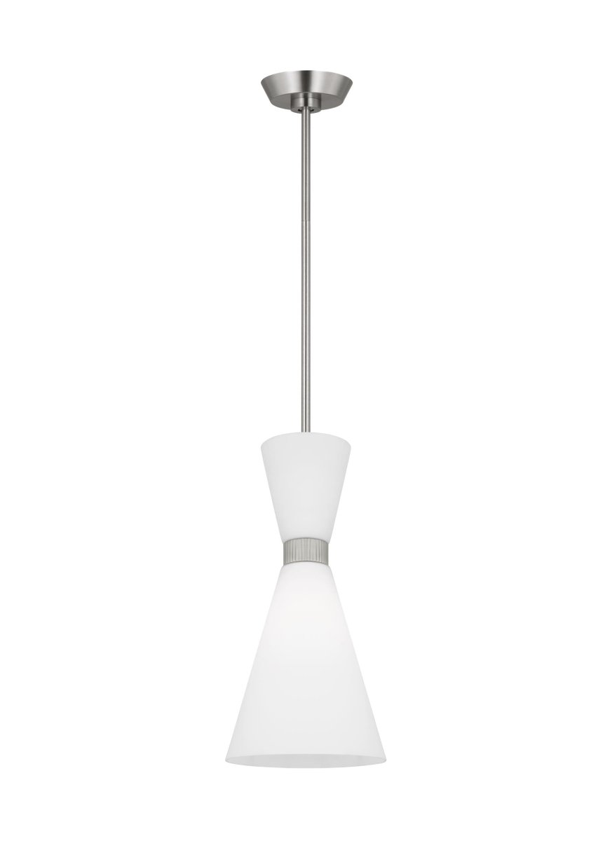 Suspension Belcarra - Acier brossé 8" by Visual Comfort Studio | Luminaires & cie