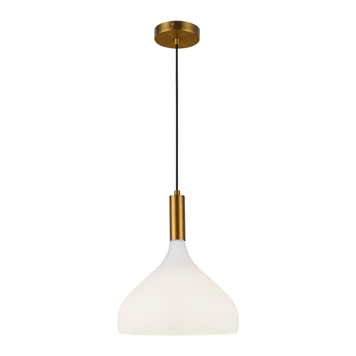 Suspension Belleview - Or vieilli Verre d'opale by Alora Lighting | Luminaires & cie