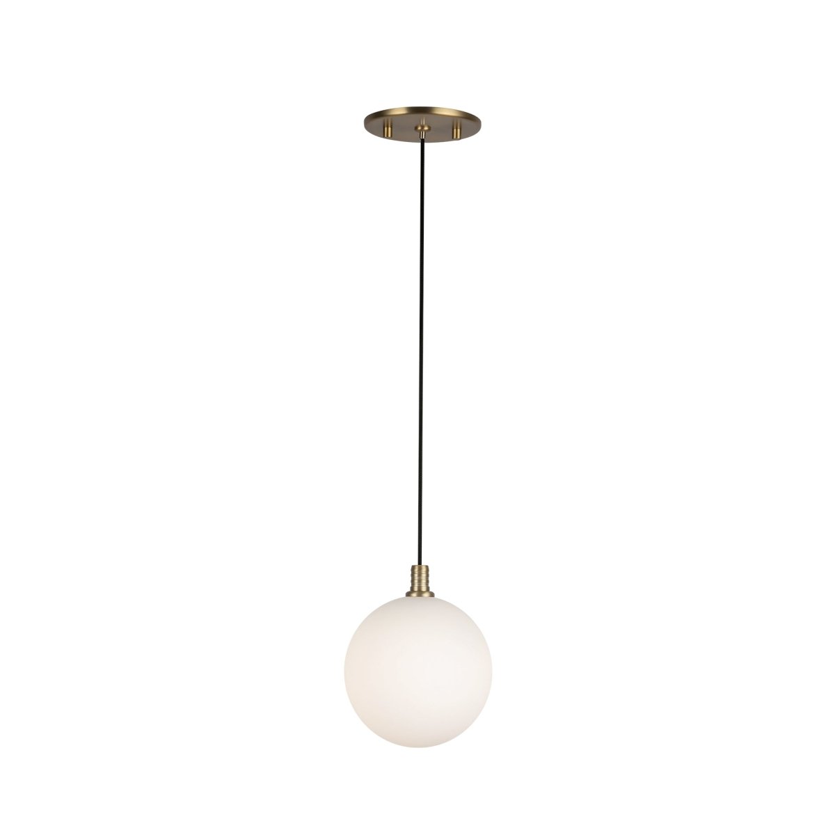Suspension Bolla - Or brossé Verre opale by Kuzco Lighting | Luminaires & cie
