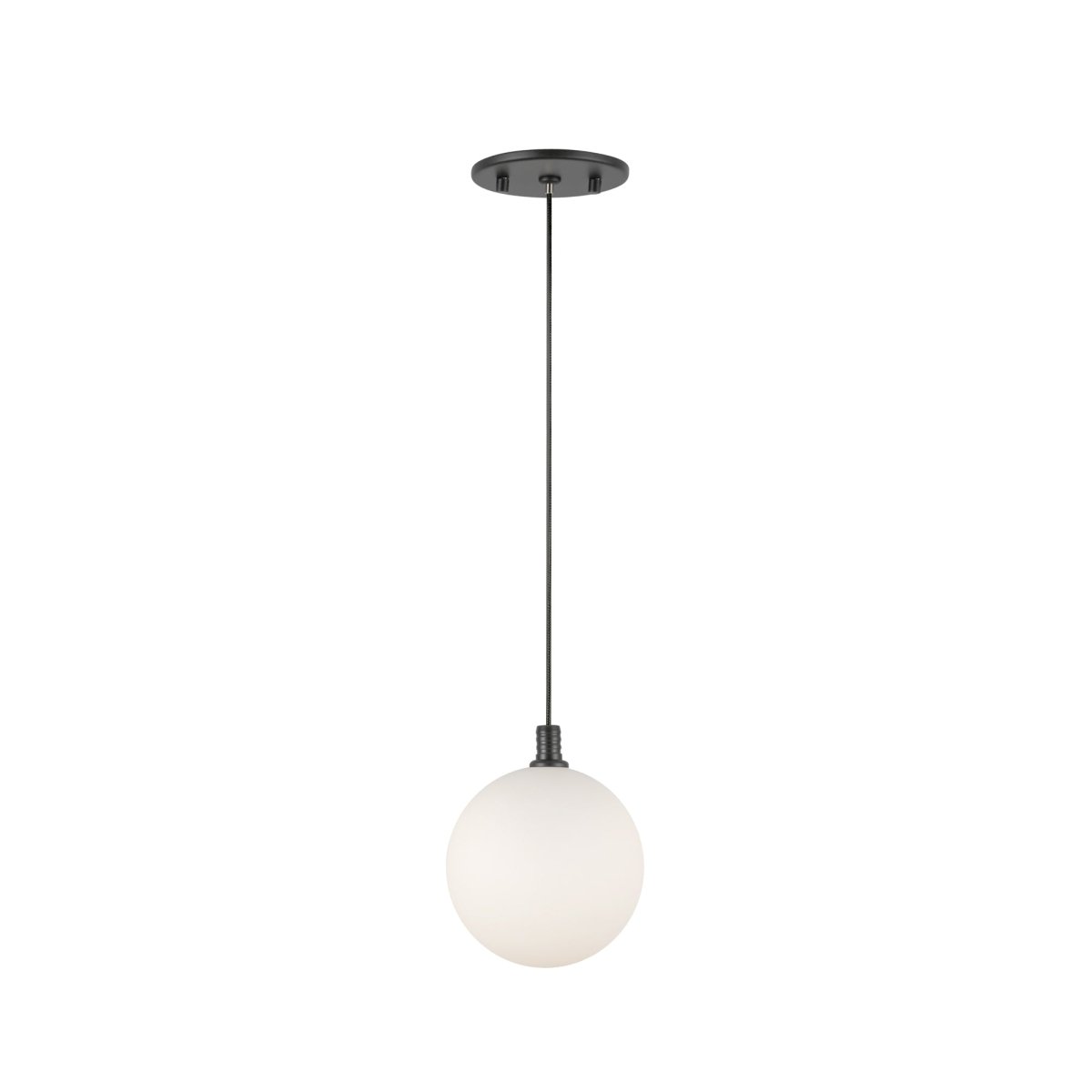 Suspension Bolla - Noir Verre opale by Kuzco Lighting | Luminaires & cie
