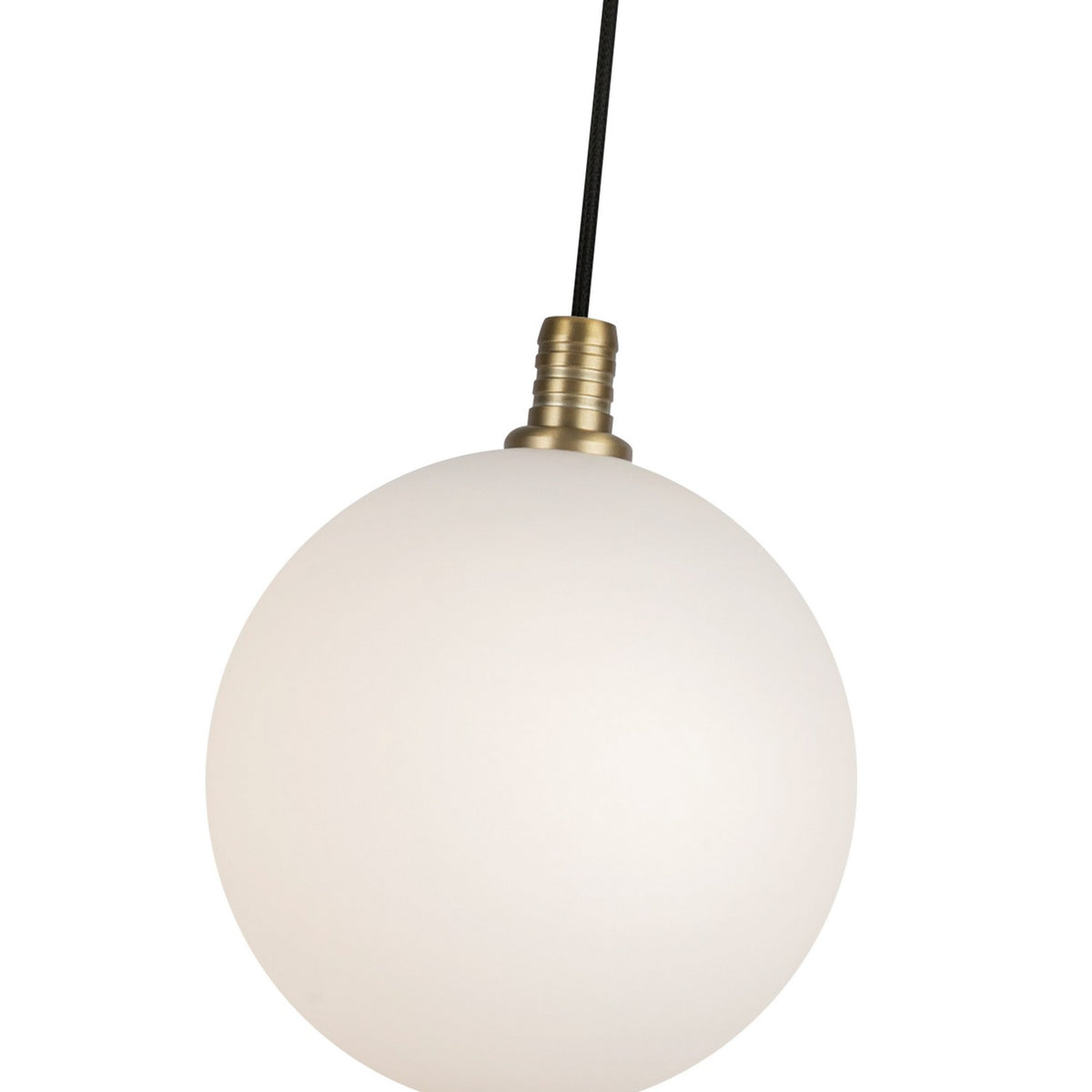 Mini-suspension Bolla Or brossé/Verre opale – vue 3