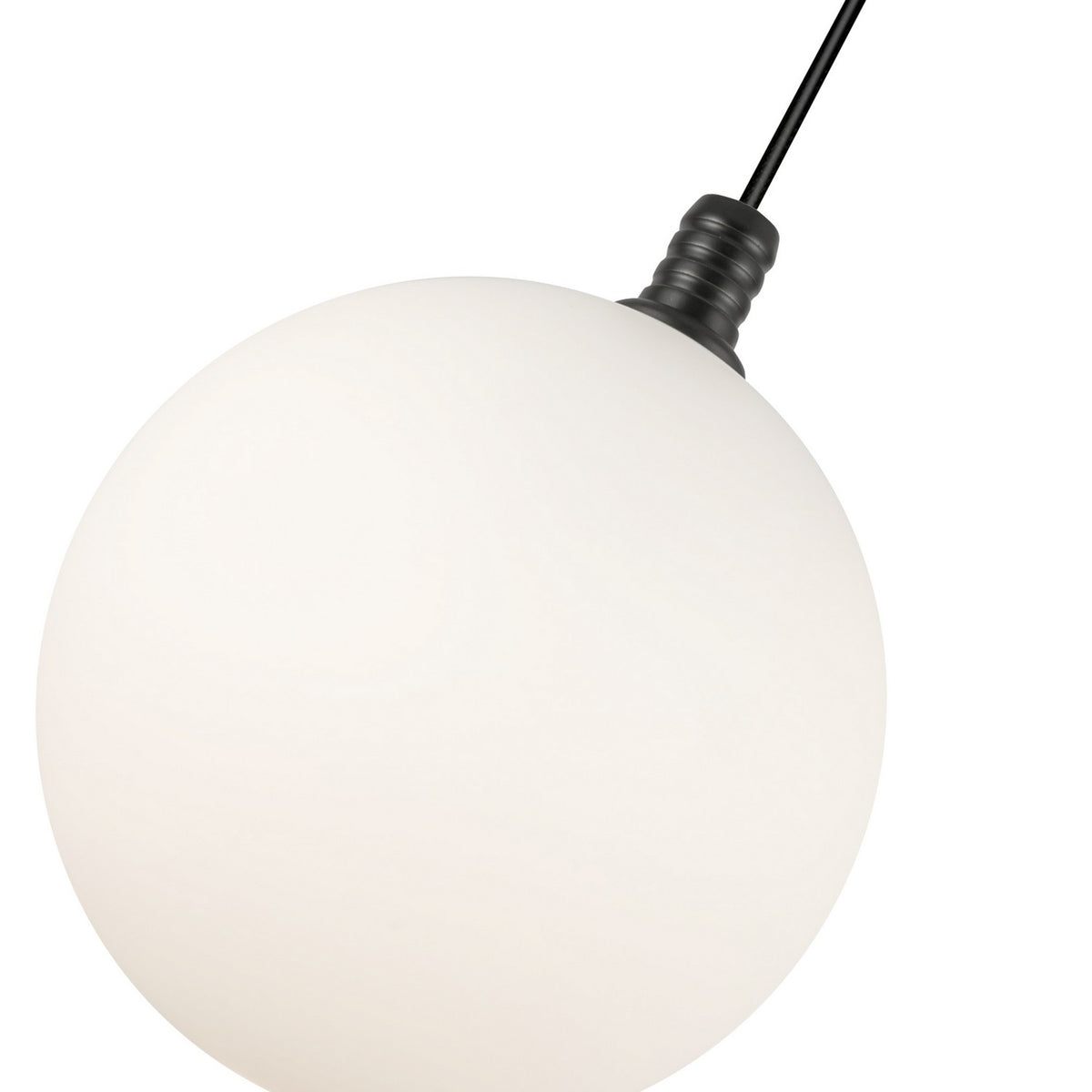 Mini-suspension Bolla Noir / Verre opale – vue 3