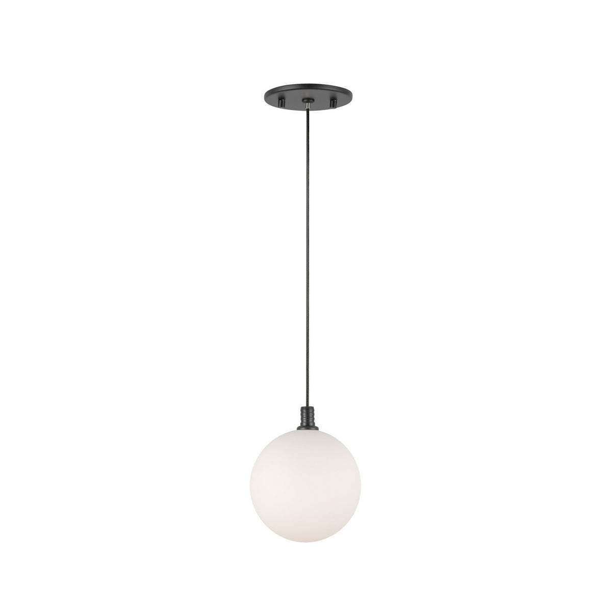 Mini-suspension Bolla Noir / Verre opale – Kuzco Lighting